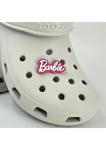 Terlik Süsü ve Aksesuarı , Çanta Süsü – Jibbitz 3D Barbiee Yazı Logo Figür Aksesuar modelleri