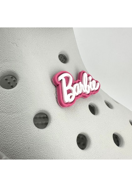 Terlik Süsü ve Aksesuarı , Çanta Süsü – Jibbitz 3D Barbiee Yazı Logo Figür Aksesuar fırsatları