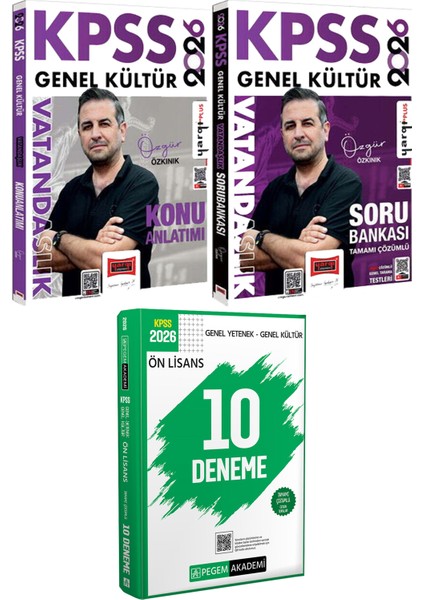 2026 Kpss Vatandaşlık Konu Anlatımı ve Soru Bankası - 2026 Kpss Ön Lisans Çözümlü 10 Deneme