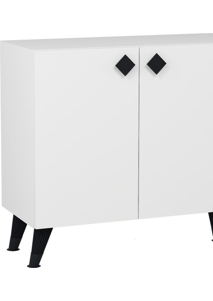 8200-1DD KB150 Konsol, Tv Ünitesi Beyaz-Siyah modelleri