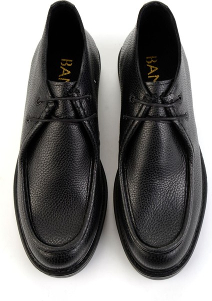 Siyah Hakiki Deri Erkek Bot & Bootie E02648606640 fırsatları