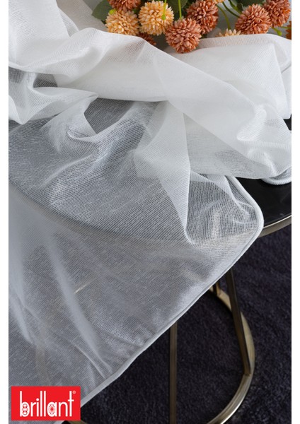 Keten Amor 1/2 Orta Pileli Ütü Istemez Kırışmaz Yeni Sezon Salon Oda Tül Perdesi