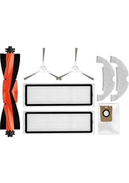 Bot D10 Plus RLS3D, Z10 Pro, L10 Robot Süpürge Ana Yan Fırça Filtresi Paspas Toz Torbası Için 8 Parça Aksesuar Seti (Yurt Dışından)