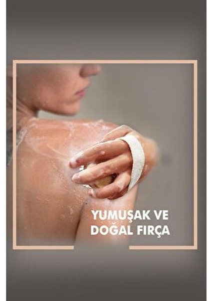 Doğal At Kılı Fırça Bambu Yüzey ile Peeling Etkisi 13 cm x 6,5 cm