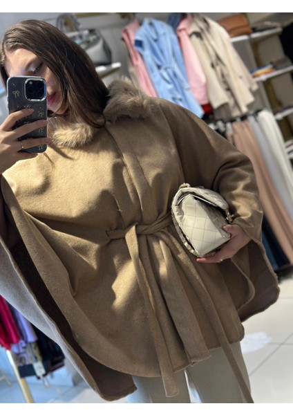 PNÇO0001 Seyyar Bağlamalı Kürk Detaylı Panço fiyatları