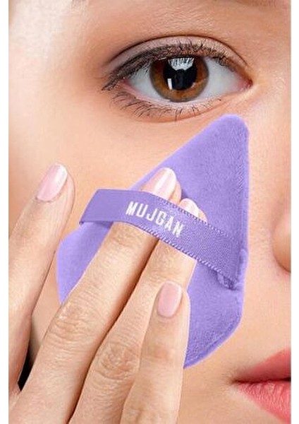 Üçgen Makyaj Süngeri Kırmızı Yumuşak Yüzeyle Kolay Uygulama İçin Tasarlandı modelleri