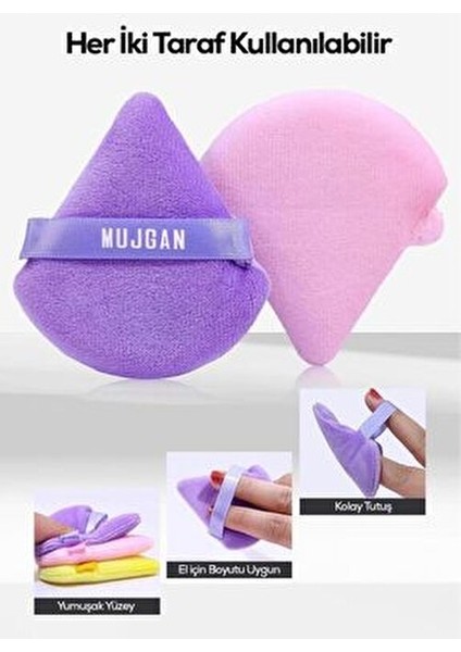 Üçgen Makyaj Süngeri Kırmızı Yumuşak Yüzeyle Kolay Uygulama İçin Tasarlandı fırsatları