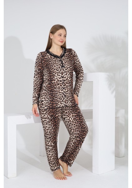 Angelique Bambu Uzun Kol Kadın Pijama Takımı 22010 modelleri