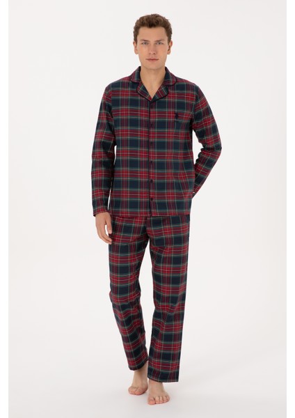 Erkek Bordo Pijama Takım 50318614-VR014