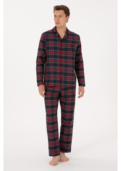 Erkek Bordo Pijama Takım 50318614-VR014 fırsatları