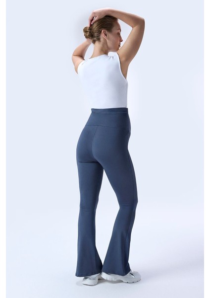 Imaj 716 Gri Renk Toparlayıcı ve Extra Esnek Etkili Yüksek Bel Ispanyol Paça Hamile Tayt fırsatları