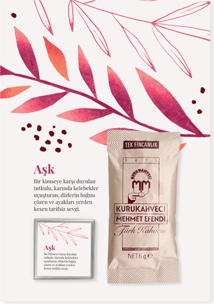 Sevgililer Günü Kahve Çikolata Hediye Kartı