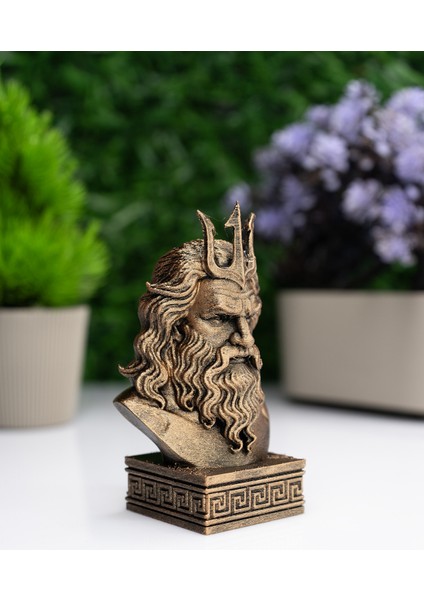 Poseidon Büst Figür – Antik Yunan Mitolojisi Dekoratif Heykel modelleri