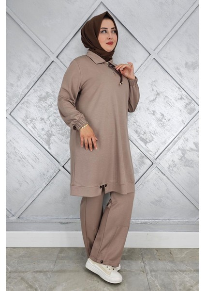 Kadın Düğme Detaylı Tesettür Takım fiyatları
