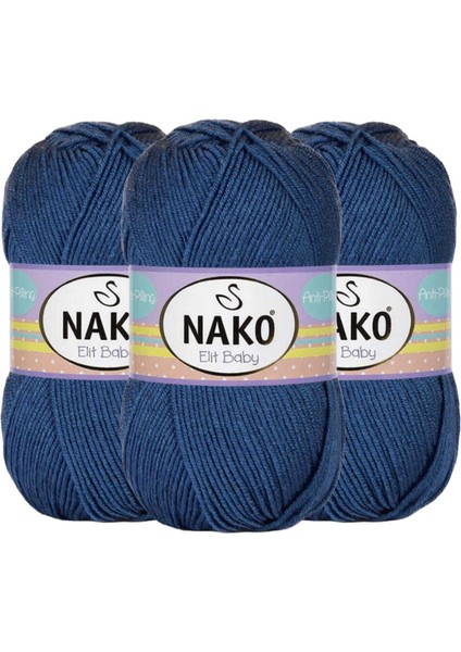 Elit Baby Antipilling Bebe Yünü 5372 3 Adet