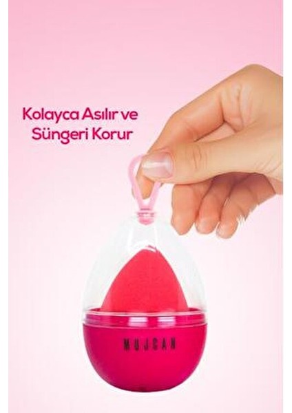 Mor Kutulu Makyaj Süngeri Kapatıcı ve Aydınlatıcı Uygulama İçin 9.5x5 cm fiyatları