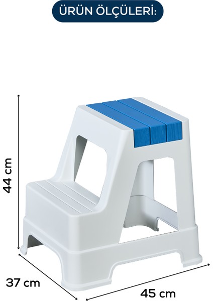 Plastik Basamaklı Tabure Mavi Mavi modelleri