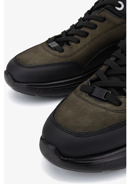 Erkek Hakiki Deri Siyah Sneakers & Spor Ayakkabı 298 3174-5018 Erk Ayk SK25-26 Syh Mat/hk Dnt modelleri