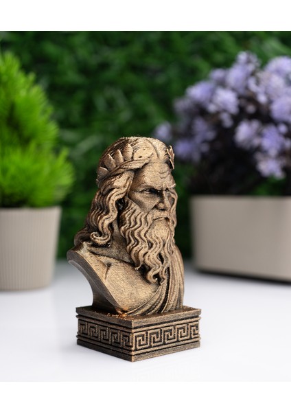 Zeus Büst Figür – Antik Yunan Mitolojisi Dekoratif Heykel modelleri