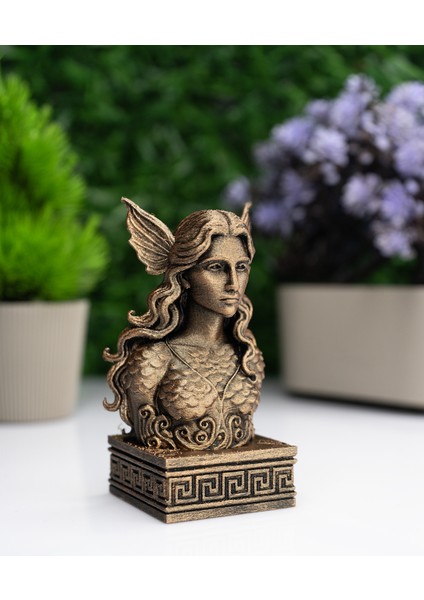 Rusalka Büst Figür – Antik Mitolojik Dekoratif Heykel fiyatları