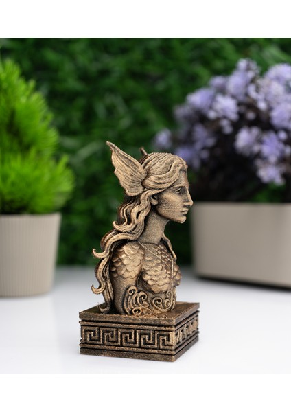 Rusalka Büst Figür – Antik Mitolojik Dekoratif Heykel modelleri