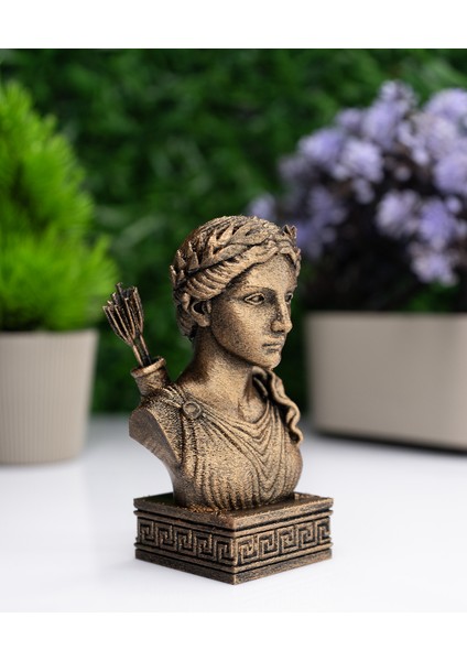 Artemis Büst Figür – Antik Yunan Mitolojisi Dekoratif Heykel fiyatları