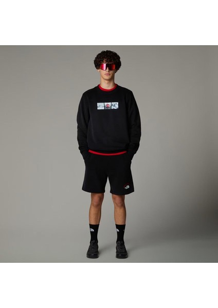 Crew Neck Siyah Sweatshirt indirimleri