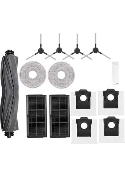 E30 Ultra / Trouver Ana Yan Fırça Filtresi Paspas Pedleri Toz Torbası Robot Süpürge Parçaları (Yurt Dışından)