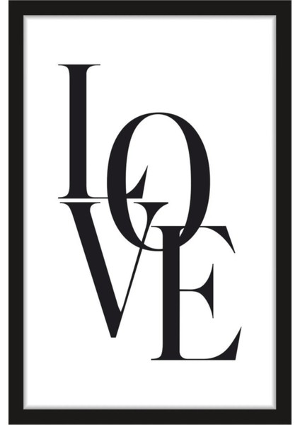 Love Temalı Çerçeve Görünümlü Koridor Salon Mutfak Tasarımlı Mdf Tablo fiyatları