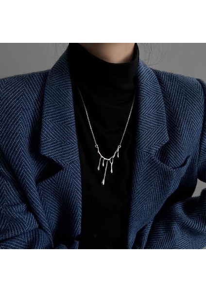 Yeni Perçin Metal Deri Yaka Crockpunk Aşk Kız Kültür Niş Kolye (Yurt Dışından)