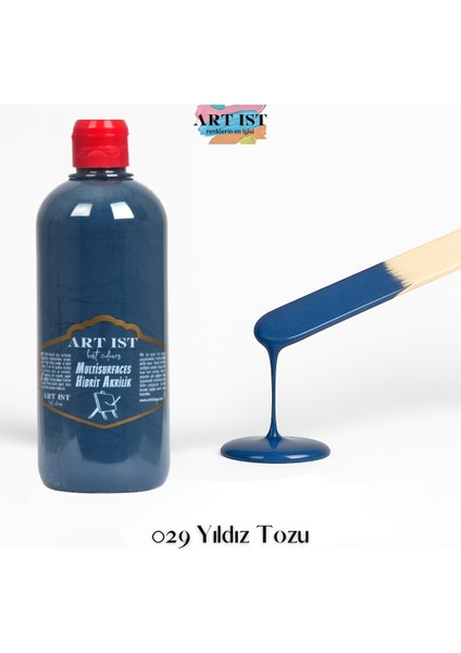 Multisurfaces Hibrit Akrilik Boyalar 500ML - 029 Yıldız Tozu