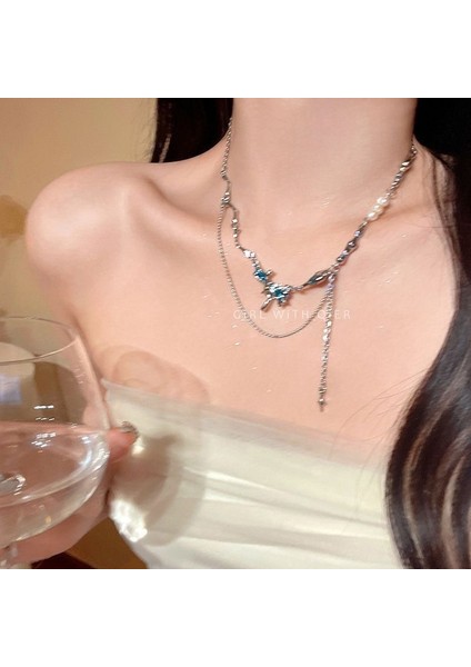 Yeni Retro Bohem Kolye Hong Kong Tadı Seramik Kolye Kolye Kadın Yeni Etnik Kolye Uzun Bölüm (Yurt Dışından)