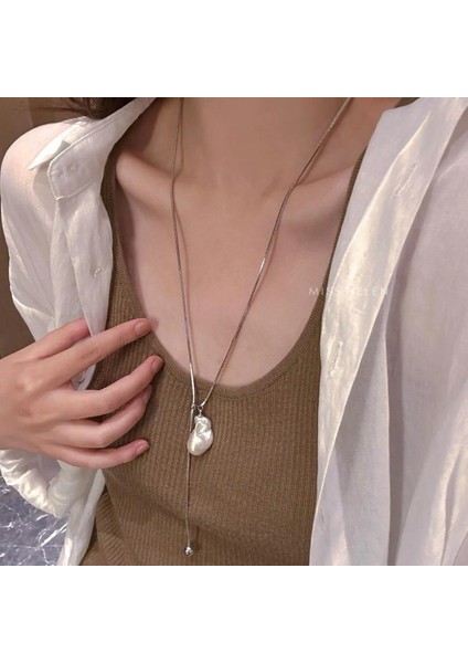 Yeni Retro Bohem Kolye Hong Kong Tadı Seramik Kolye Kolye Kadın Yeni Etnik Kolye Uzun Bölüm (Yurt Dışından)