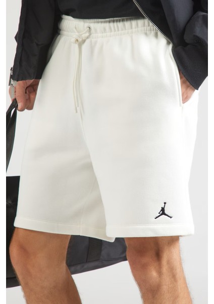Jordan Brooklyn Fleece Men's Shorts Erkek Pamuklu Şort Beyaz