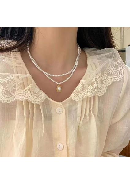 Yeni Retro Bohem Kolye Hong Kong Tadı Seramik Kolye Kolye Kadın Yeni Etnik Kolye Uzun Bölüm (Yurt Dışından)