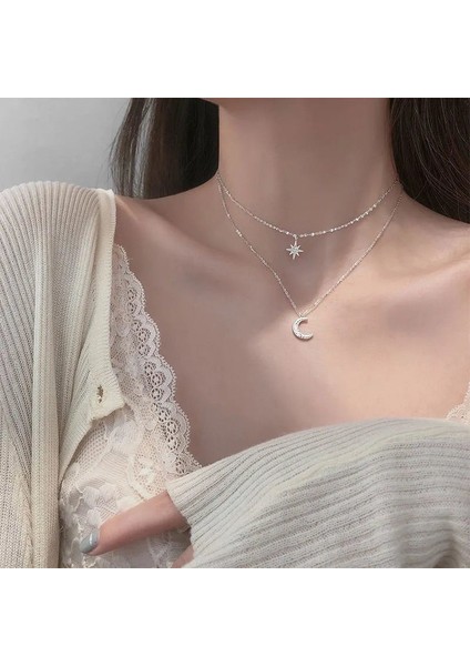 Yeni Kolye Niş Tasarım Birinci Sınıf Mizaç Duygusu Basit Köprücük Kemiği Zinciri Çok Yönlü Basit Hafif Lüks Kolye (Yurt Dışından)