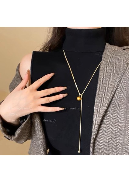 Yeni Çin Zen Uzun Bronz Tüy Kolye Vintage Bohem Etnik Tarzı Çift Jumper Giyim Uzun Aksesuarlar (Yurt Dışından)