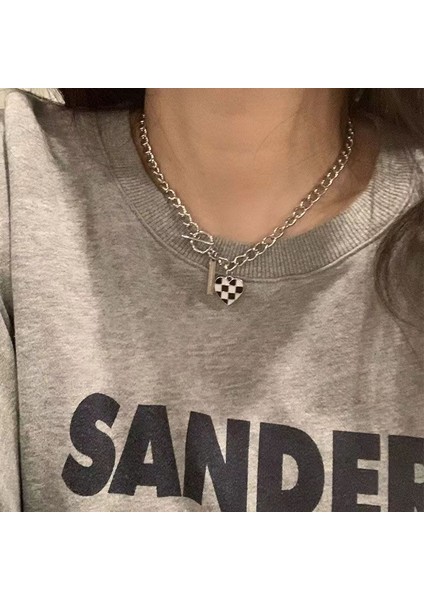 Yeni Kolye Niş Tasarım Birinci Sınıf Mizaç Duygusu Basit Köprücük Kemiği Zinciri Çok Yönlü Basit Hafif Lüks Kolye (Yurt Dışından)