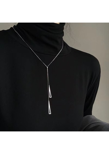 Yeni Ekleme Japonya ve Güney Kore Kolye Tasarım Duygusu Gelişmiş Hafif Lüks Niş Köprücük Kemiği Zinciri, Kadın Kolye (Yurt Dışından)