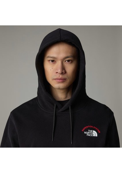 Erkek Kapşonlu Sweatshirt Siyah fırsatları