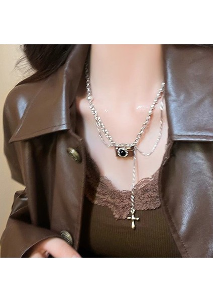 Yeni Geometrik Niş Kolye Yüksek Tasarım Moda Ins Mizaç Kolye Aksesuarları (Yurt Dışından)