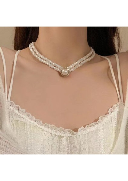 Yeni Ekleme Japonya ve Güney Kore Kolye Tasarım Duygusu Gelişmiş Hafif Lüks Niş Köprücük Kemiği Zinciri, Kadın Kolye (Yurt Dışından)