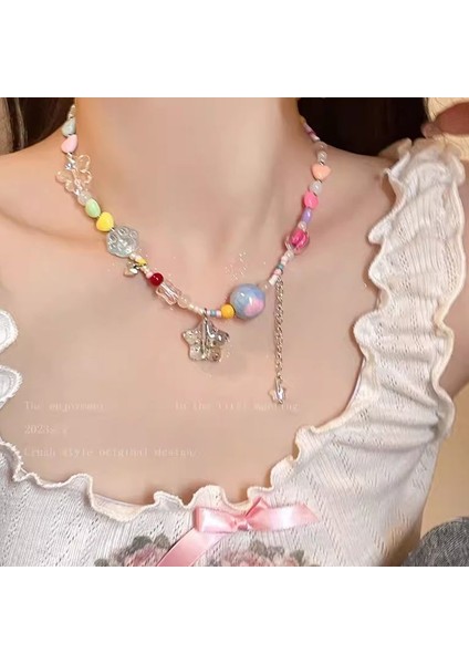 Yeni Ekleme Japonya ve Güney Kore Kolye Tasarım Duygusu Gelişmiş Hafif Lüks Niş Köprücük Kemiği Zinciri, Kadın Kolye (Yurt Dışından)