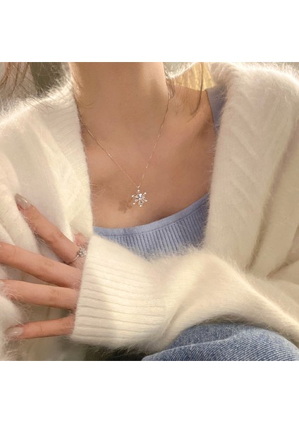 Yeni Kolye Niş Tasarım Birinci Sınıf Mizaç Duygusu Basit Köprücük Kemiği Zinciri Çok Yönlü Basit Hafif Lüks Kolye (Yurt Dışından)