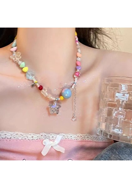 Yeni Ekleme Japonya ve Güney Kore Kolye Tasarım Duygusu Gelişmiş Hafif Lüks Niş Köprücük Kemiği Zinciri, Kadın Kolye (Yurt Dışından)