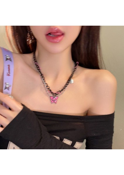 Yeni Kolye Niş Tasarım Birinci Sınıf Mizaç Duygusu Basit Köprücük Kemiği Zinciri Çok Yönlü Basit Hafif Lüks Kolye (Yurt Dışından)