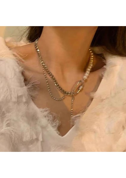 Yeni Geometrik Niş Kolye Yüksek Tasarım Moda Ins Mizaç Kolye Aksesuarları (Yurt Dışından)