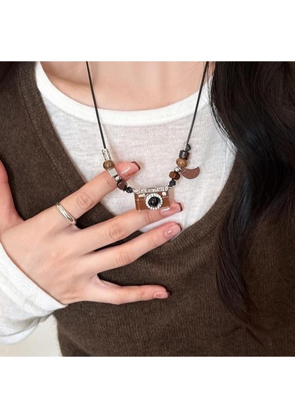 Yeni Kolye Niş Tasarım Birinci Sınıf Mizaç Duygusu Basit Köprücük Kemiği Zinciri Çok Yönlü Basit Hafif Lüks Kolye (Yurt Dışından)