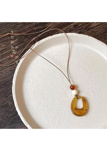 Yeni Geometrik Niş Kolye Yüksek Tasarım Moda Ins Mizaç Kolye Aksesuarları (Yurt Dışından)