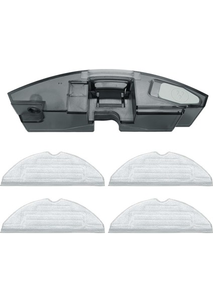 S7 Maxv Ultra/s7 Maxv/s7 Pro Robot Süpürge Parçalarıyla Uyumlu 4 Paspas Pedli Yedek Su Deposu (Yurt Dışından)